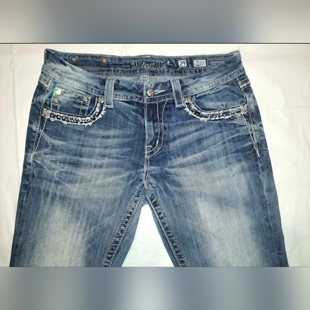 Miss Me Jeans Size 29 X 35 Easy Boot - Like New!! - Picture 6 of 9
